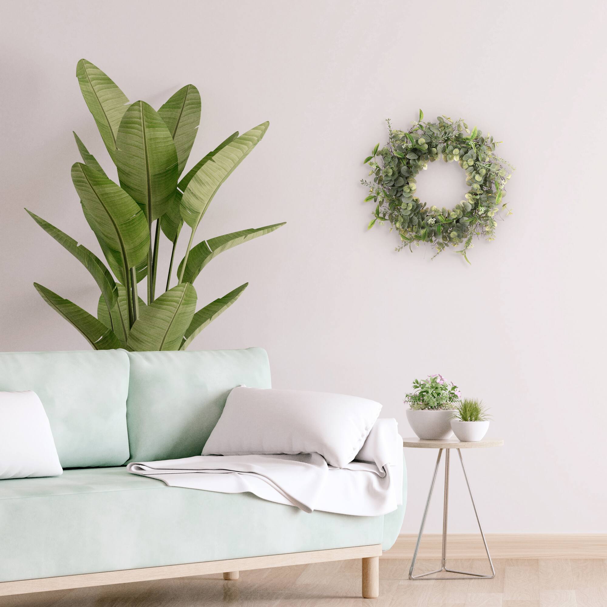 24" Spring Eucalyptus Wreath